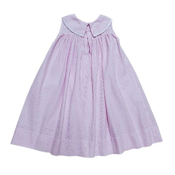 Bailey Boys Pink Striped Seersucker Dress Size 4 - Picture 4 of 5